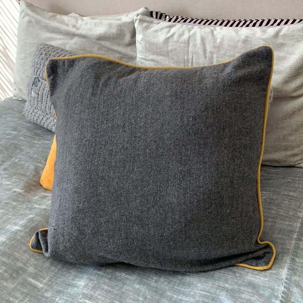 CB2 wool tweed decorative covers
